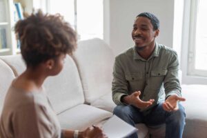 a client opens up in a dialectical behavior therapy session